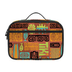 Ethnic Tiki Pattern Print Portable Lunch Bag