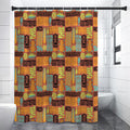 Ethnic Tiki Pattern Print Premium Shower Curtain