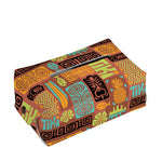 Ethnic Tiki Pattern Print Rectangle Tissue Box Cover