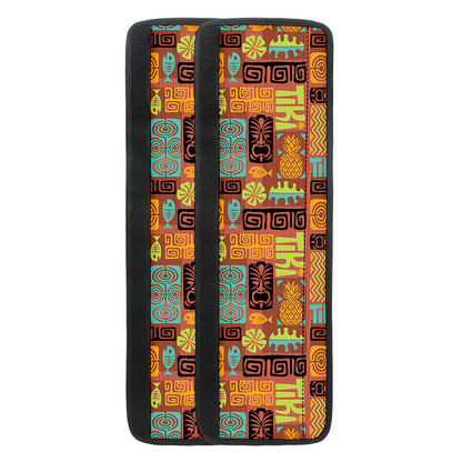 Ethnic Tiki Pattern Print Refrigerator Handle Covers