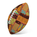 Ethnic Tiki Pattern Print Rugby Ball