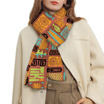 Ethnic Tiki Pattern Print Scarf