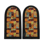 Ethnic Tiki Pattern Print Skillet Handle Cover