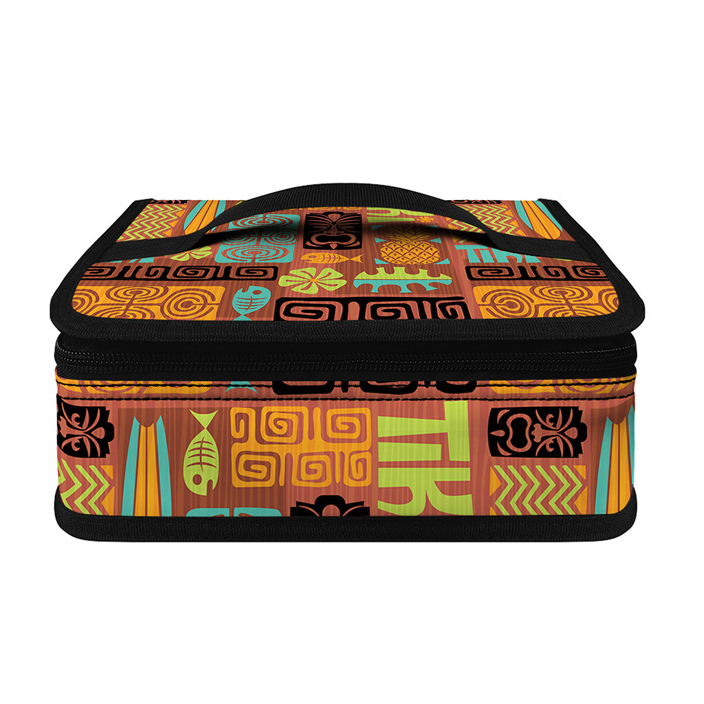 Ethnic Tiki Pattern Print Small Lunch Bag
