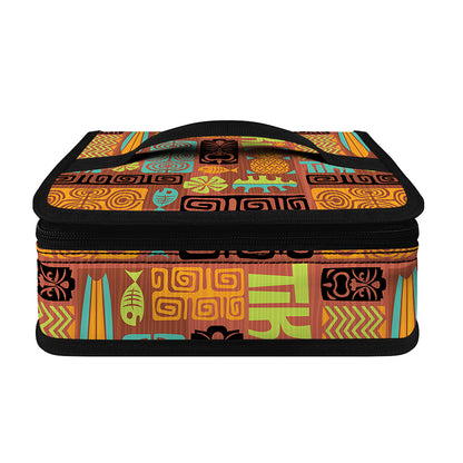 Ethnic Tiki Pattern Print Small Lunch Bag