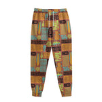 Ethnic Tiki Pattern Print Sweatpants