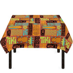 Ethnic Tiki Pattern Print Tablecloth
