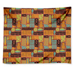 Ethnic Tiki Pattern Print Tapestry