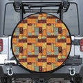 Ethnic Tiki Pattern Print Tire Cover