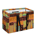 Ethnic Tiki Pattern Print Utility Tote Bag