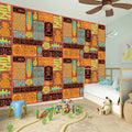 Ethnic Tiki Pattern Print Wall Sticker