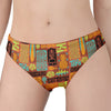 Ethnic Tiki Pattern Print Women's Panties