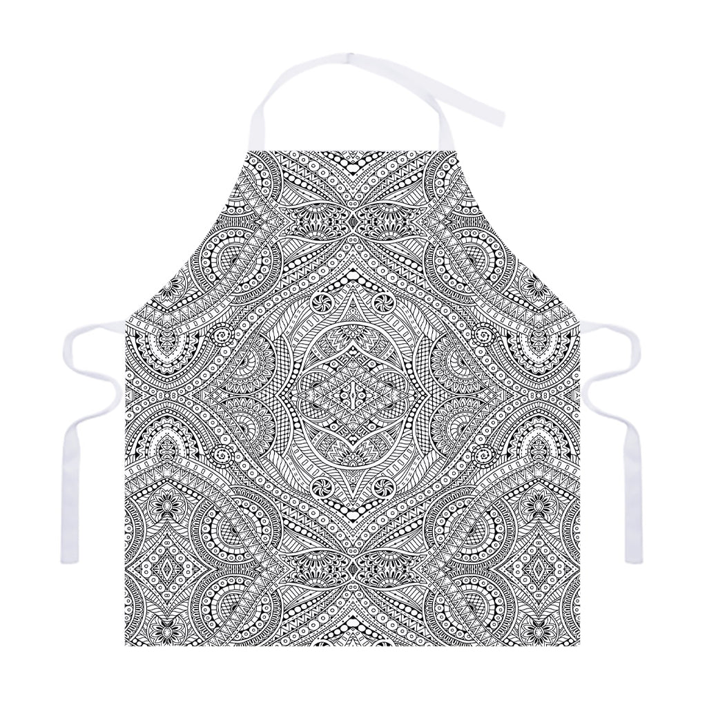 Ethnic Zentangle Pattern Print Adjustable Apron