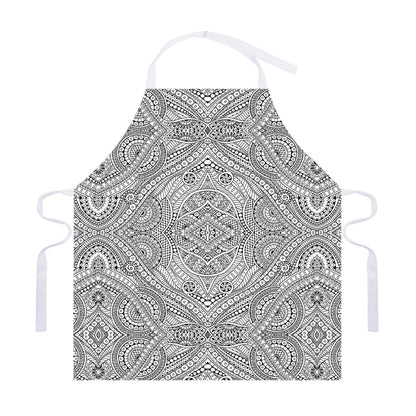 Ethnic Zentangle Pattern Print Adjustable Apron
