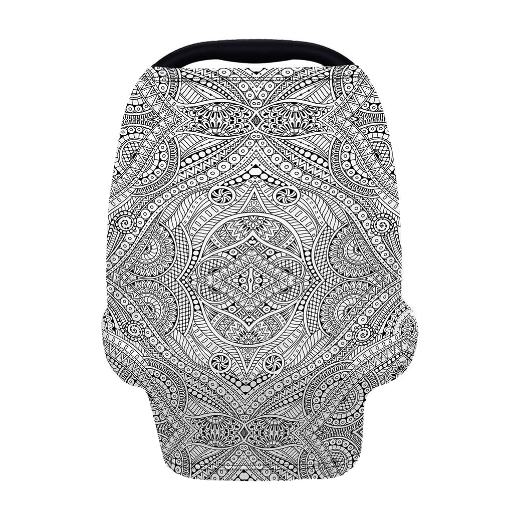 Ethnic Zentangle Pattern Print Baby Seat Cover