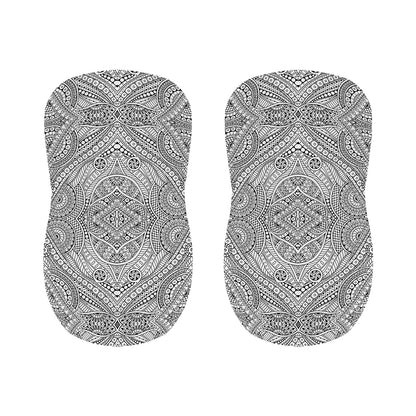 Ethnic Zentangle Pattern Print Bar Stool Covers