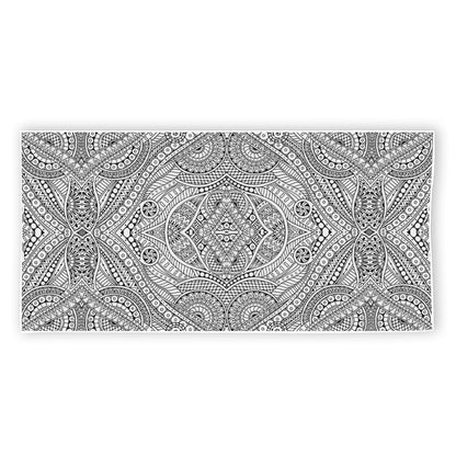 Ethnic Zentangle Pattern Print Beach Towel