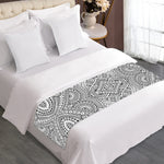 Ethnic Zentangle Pattern Print Bed Runner