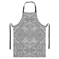 Ethnic Zentangle Pattern Print Bib Apron With Pocket