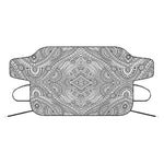 Ethnic Zentangle Pattern Print Car Windshield Snow Cover