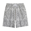 Ethnic Zentangle Pattern Print Cotton Shorts