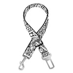 Ethnic Zentangle Pattern Print Dog Seat Belt