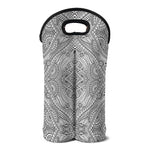 Ethnic Zentangle Pattern Print Double Neoprene Wine Tote