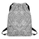 Ethnic Zentangle Pattern Print Drawstring Backpack