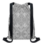 Ethnic Zentangle Pattern Print Drawstring Backpack