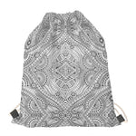 Ethnic Zentangle Pattern Print Drawstring Bag