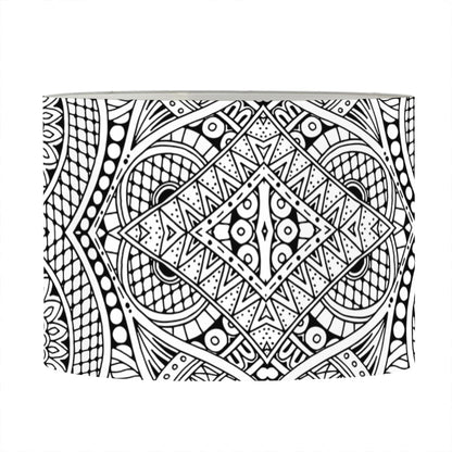 Ethnic Zentangle Pattern Print Drum Lamp Shade