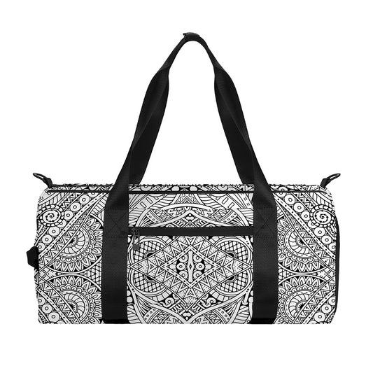Ethnic Zentangle Pattern Print Gym Bag
