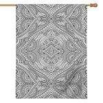 Ethnic Zentangle Pattern Print House Flag