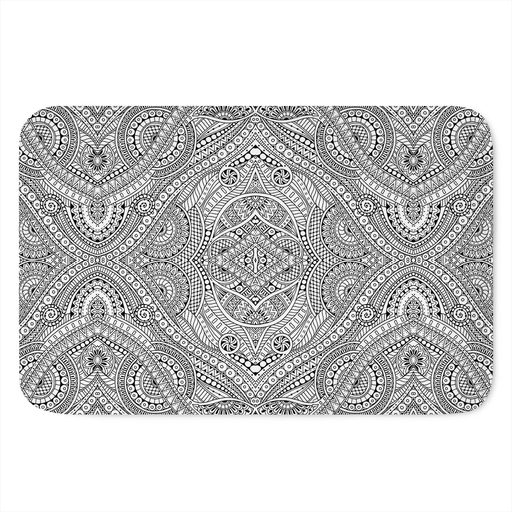 Ethnic Zentangle Pattern Print Indoor Door Mat