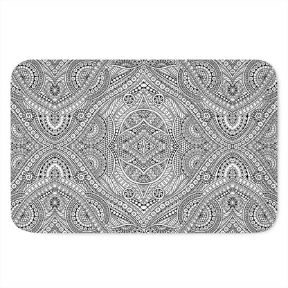 Ethnic Zentangle Pattern Print Indoor Door Mat