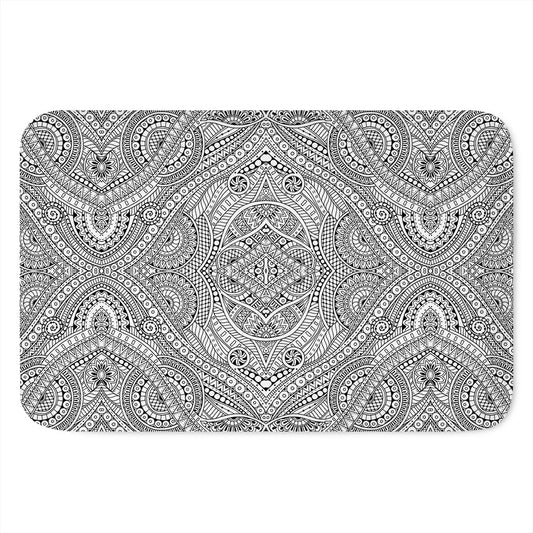 Ethnic Zentangle Pattern Print Indoor Door Mat