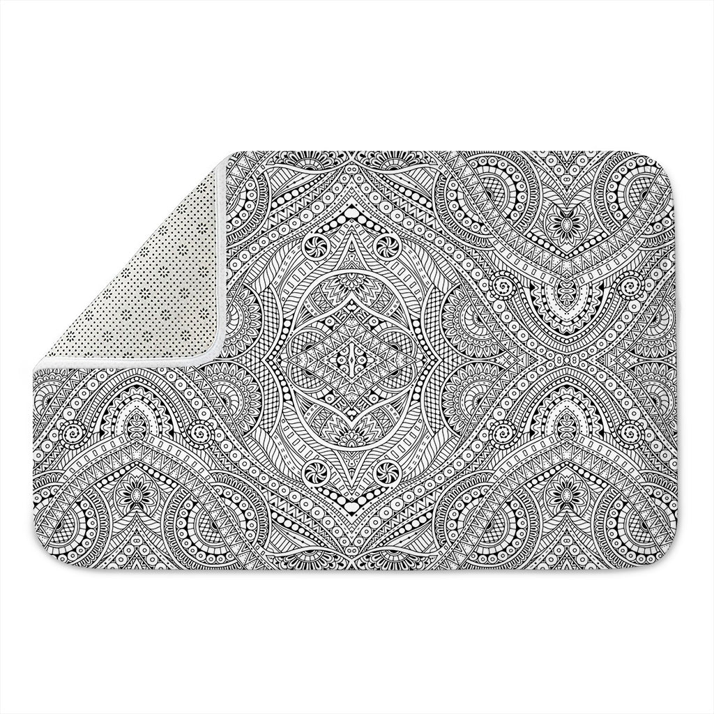 Ethnic Zentangle Pattern Print Indoor Door Mat