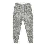 Ethnic Zentangle Pattern Print Jogger Pants