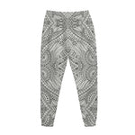 Ethnic Zentangle Pattern Print Jogger Pants