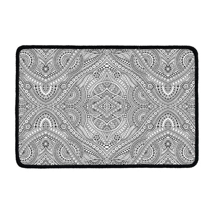 Ethnic Zentangle Pattern Print Kitchen Mat