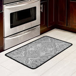 Ethnic Zentangle Pattern Print Kitchen Mat