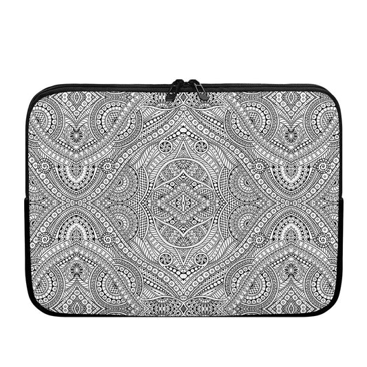 Ethnic Zentangle Pattern Print Laptop Sleeve