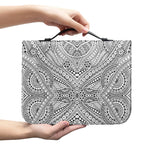 Ethnic Zentangle Pattern Print Leather Bible Cover