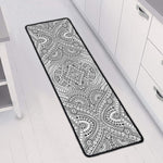 Ethnic Zentangle Pattern Print Long Kitchen Mat