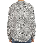 Ethnic Zentangle Pattern Print Long Sleeve Baseball Jersey