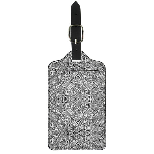Ethnic Zentangle Pattern Print Luggage Tag