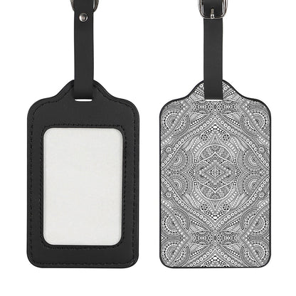 Ethnic Zentangle Pattern Print Luggage Tag