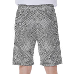 Ethnic Zentangle Pattern Print Men's Beach Shorts