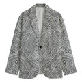 Ethnic Zentangle Pattern Print Men's Blazer