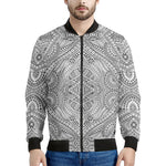 Ethnic Zentangle Pattern Print Men's Bomber Jacket